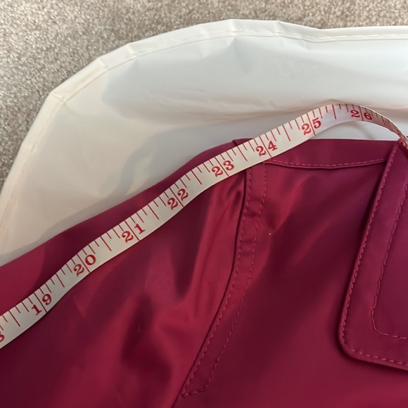 Coach Jacket - Vintage Pink Trench Coat Mid-Length Jacket Floral Print Office - Picture 12 of 12